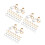 60Pièces Fixations Clips Pour Boucles D'oreilles DIY Argent Et Or 6
