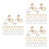 60Pièces Fixations Clips Pour Boucles D'oreilles DIY Argent Et Or 8