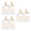 60Pièces Fixations Clips Pour Boucles D'oreilles DIY Argent Et Or 5
