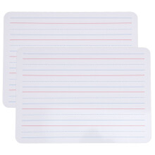 2Pièces Petit Tableau Blanc Double Face Réutilisable Pour Enfants