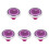 5Pièces Cadeau Violet Clip Chapeau Résistant 4