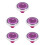 5Pièces Cadeau Violet Clip Chapeau Résistant 8