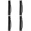 4Pièces Organisateur Portable Bâtons Baseball Polyester Noir 5