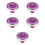 5Pièces Cadeau Violet Clip Chapeau Résistant 9