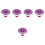 5Pièces Cadeau Violet Clip Chapeau Résistant 6
