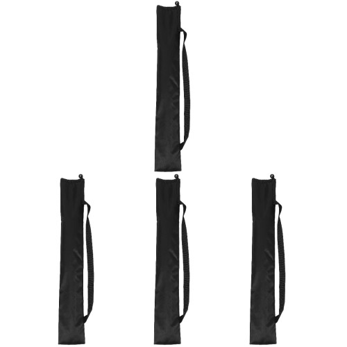 4Pièces Organisateur Portable Bâtons Baseball Polyester Noir 2