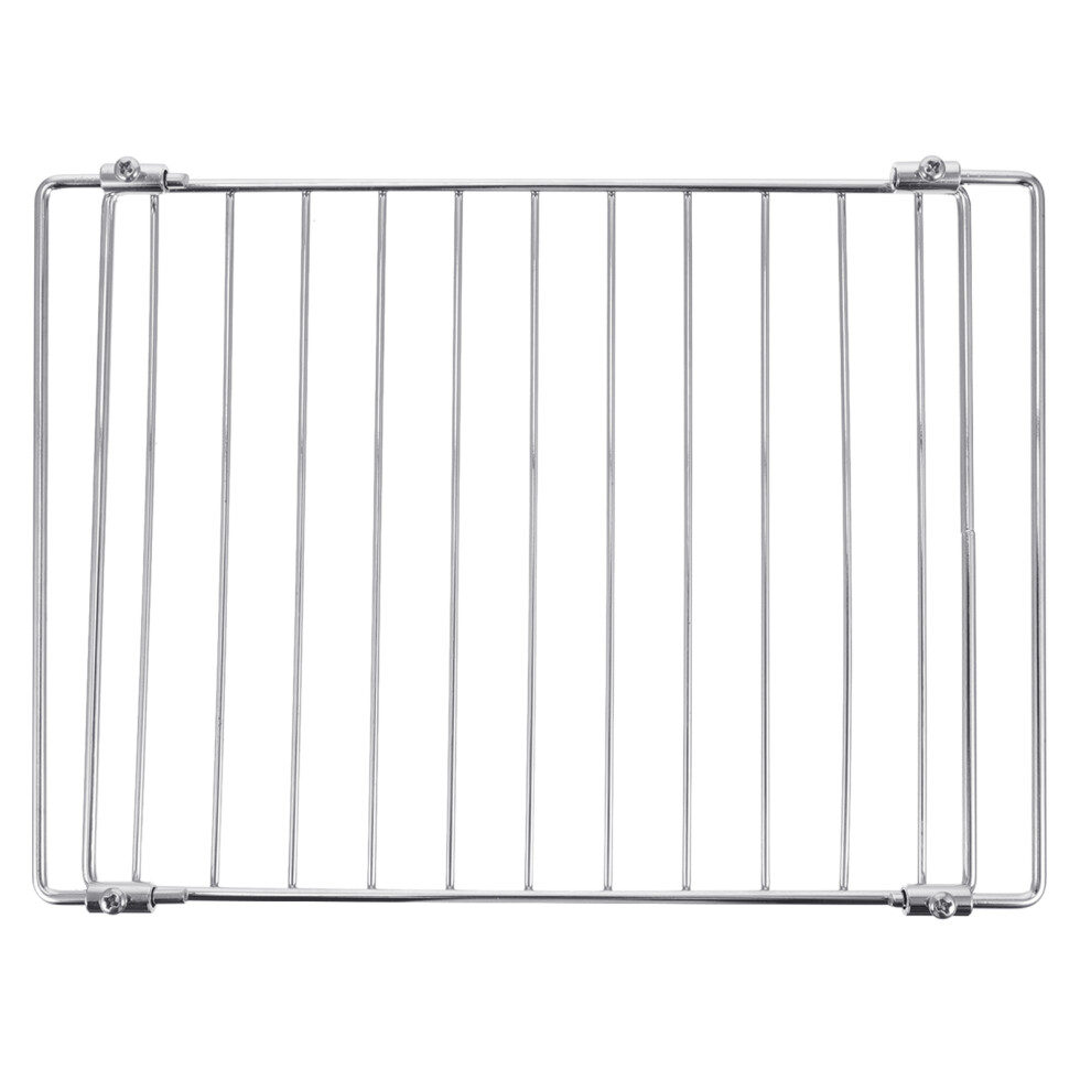 2Pièces Grille Cuisson Barbecue Electrique Acier Inox Pratique Argent