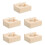 5Pièces Bois Beige Multi-Usage Pour Hamster Petits Animaux 6