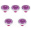 5Pièces Cadeau Violet Clip Chapeau Résistant 5