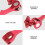 Leviers De Arrière En Aluminium Rouge 7