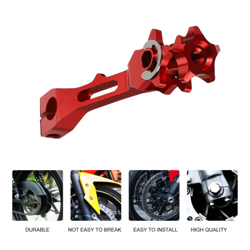 Leviers De Arrière En Aluminium Rouge 1