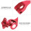 Leviers De Arrière En Aluminium Rouge 8