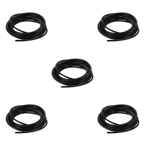 5Pièces Tuyaux Silicone Noir Robustes Flexibles Usage Alimentaire 2