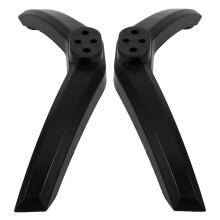 5Ensembles Bases De Pieds TV De Remplacement Stables En PP Noir