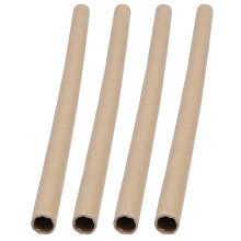 12Pcs Refillable Paper Tubes Light Brown Blank Cylinders for Crafting