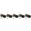 5Pièces Mini Instrument Trombone Cuivre Décoratif Étui Et Support 8