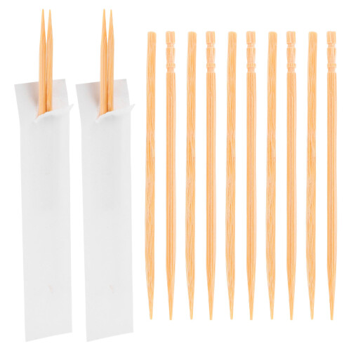 Bamboo Toothpicks Individually Wrapped for Home 1