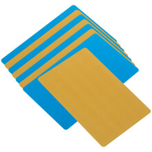 24Pièces Cartes De Visite Métal Blank Colorées Pour Gravure