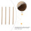 12Pcs Refillable Paper Tubes Light Brown Blank Cylinders for Crafting 6