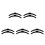 5Ensembles Bases De Pieds TV De Remplacement Stables En PP Noir 5
