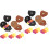 2Sets Portable Guitar Pick Storage Bag Durable PU Material Keychain 5