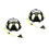 2Sets Practical Snorkeling Device Set Silicone Mask Snorkel for Adults 6