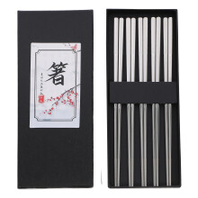 20Pairs Dishwasher Safe Stainless Steel Chopsticks Silver for Home Use