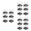 18Pcs Transparent Plastic Mineral Specimen Storage Boxes for Home Use 10