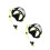 2Sets Practical Snorkeling Device Set Silicone Mask Snorkel for Adults 3