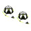 2Sets Practical Snorkeling Device Set Silicone Mask Snorkel for Adults 4