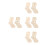 16Pcs Adjustable Wooden Sock Blocking Kit Durable Beige Knit Tool Set 4