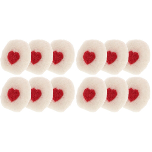 12Pcs DIY Wool Felt Ear Decorations Multi Color for Headdress Making 2