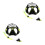 2Sets Practical Snorkeling Device Set Silicone Mask Snorkel for Adults 5