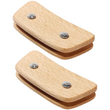 5Pairs Wooden Pan Handle Sleeves Heat-Resistant Anti-Scald Pot Covers
