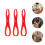 15Pcs Plastic Clay Measuring Calipers Red Pottery Crafting Tools Set 10