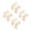 16Pcs Adjustable Wooden Sock Blocking Kit Durable Beige Knit Tool Set 6