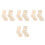 16Pcs Adjustable Wooden Sock Blocking Kit Durable Beige Knit Tool Set 8