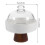 2Pcs Multi Ceramic Footed Snack Tray with Wooden Stand Dessert Display 11