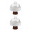 2Pcs Multi Ceramic Footed Snack Tray with Wooden Stand Dessert Display 5