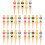 25Pcs Assorted Color ABS Golfs Tees Bikini Lady Shape Durable Plastic 8