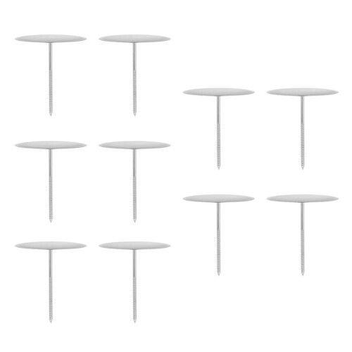 20Pcs Cake Flower Decorating Nails Silver Stainless Steel Baking Tools 2