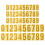 5Sets Waterproof Golden Reflective Mailbox Number Stickers Easy to Use 1