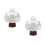 2Pcs Multi Ceramic Footed Snack Tray with Wooden Stand Dessert Display 8