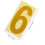5Sets Waterproof Golden Reflective Mailbox Number Stickers Easy to Use 2