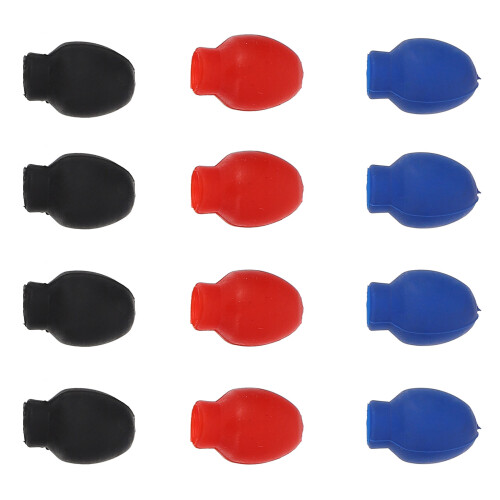 30Pairs Drumstick Rubber Mute Tips Dampener Sleeve Assorted Colors 1