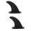 2Sets Black Plastic Surfboard Fin Durable Paddleboard Water Stabilizer 9