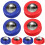 112Pcs Shuffleboard Rollers Assorted Color Plastic Steel Tabletop Toy 8