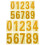 5Sets Waterproof Golden Reflective Mailbox Number Stickers Easy to Use 9