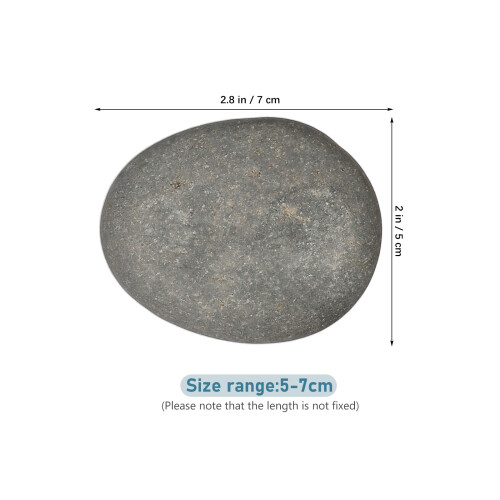 50Pcs Grey Multipurpose Painting Stones Smooth Rocks for 2