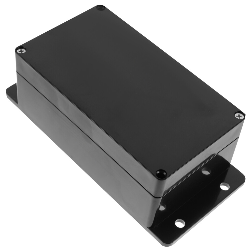 4Pcs Outdoor Junction Box Black Plastic Waterproof Electrical Storage 3302284227799